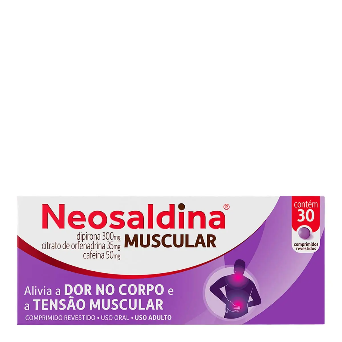 Neosaldina Muscular 300mg Caixa 30 Comprimidos Revestidos