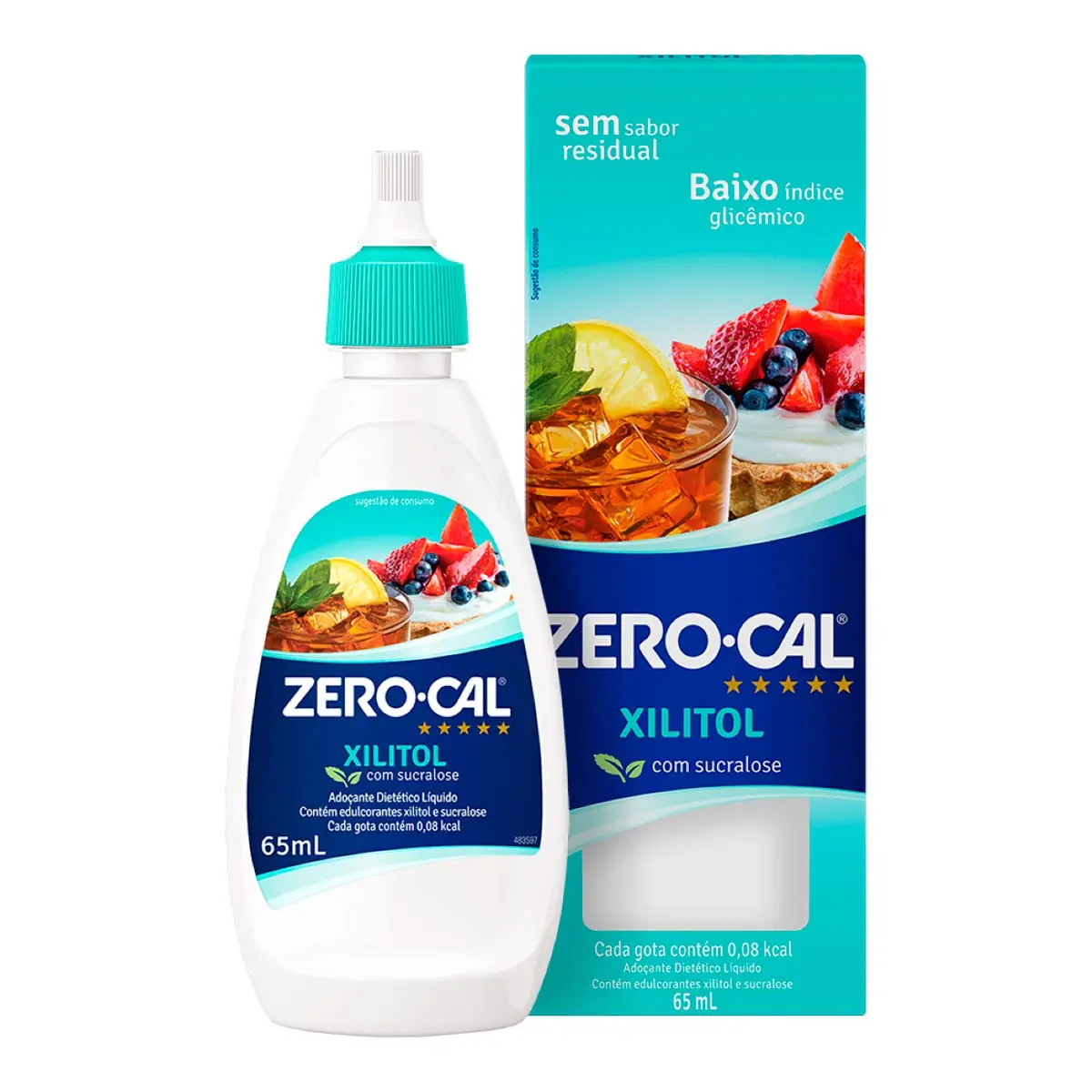 Adoçante Líquido Xilitol Zero Cal Caixa 65ml