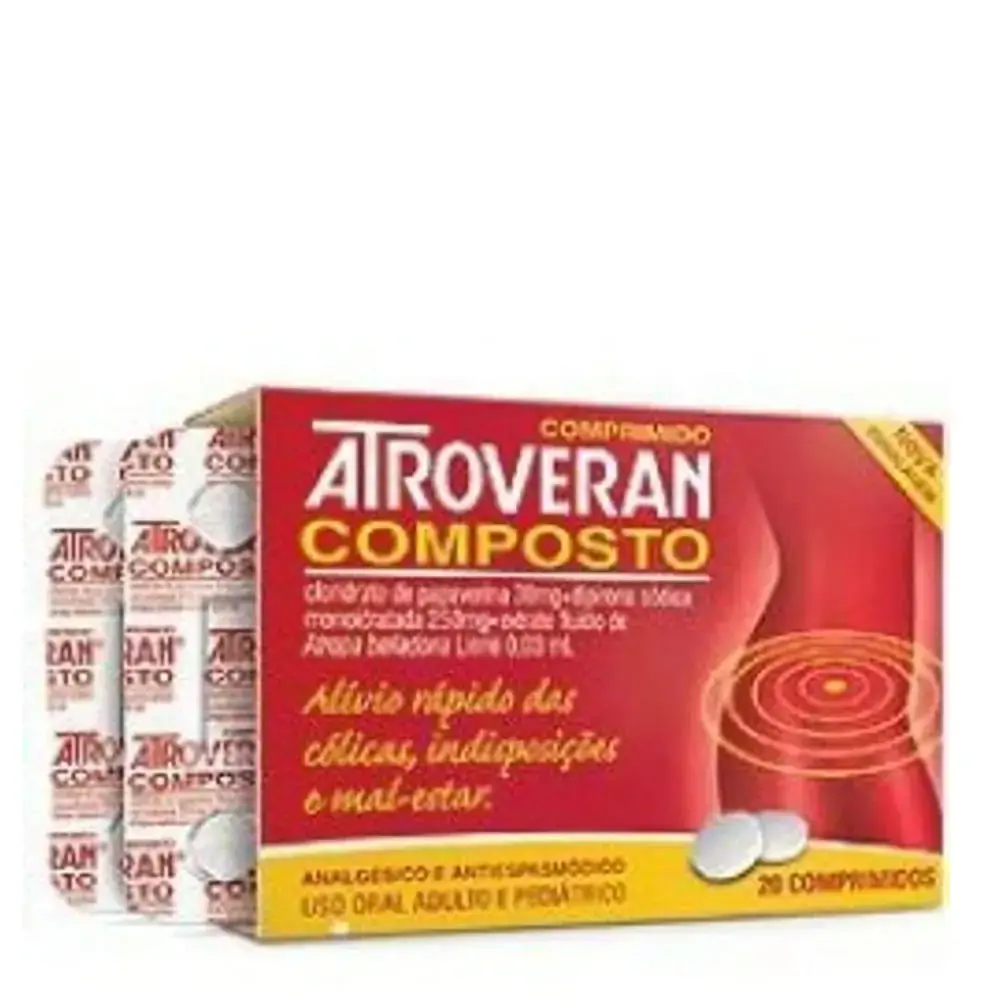 Atroveran Composto 0, 30 Mg 250 Mg 20 Comprimidos Similar