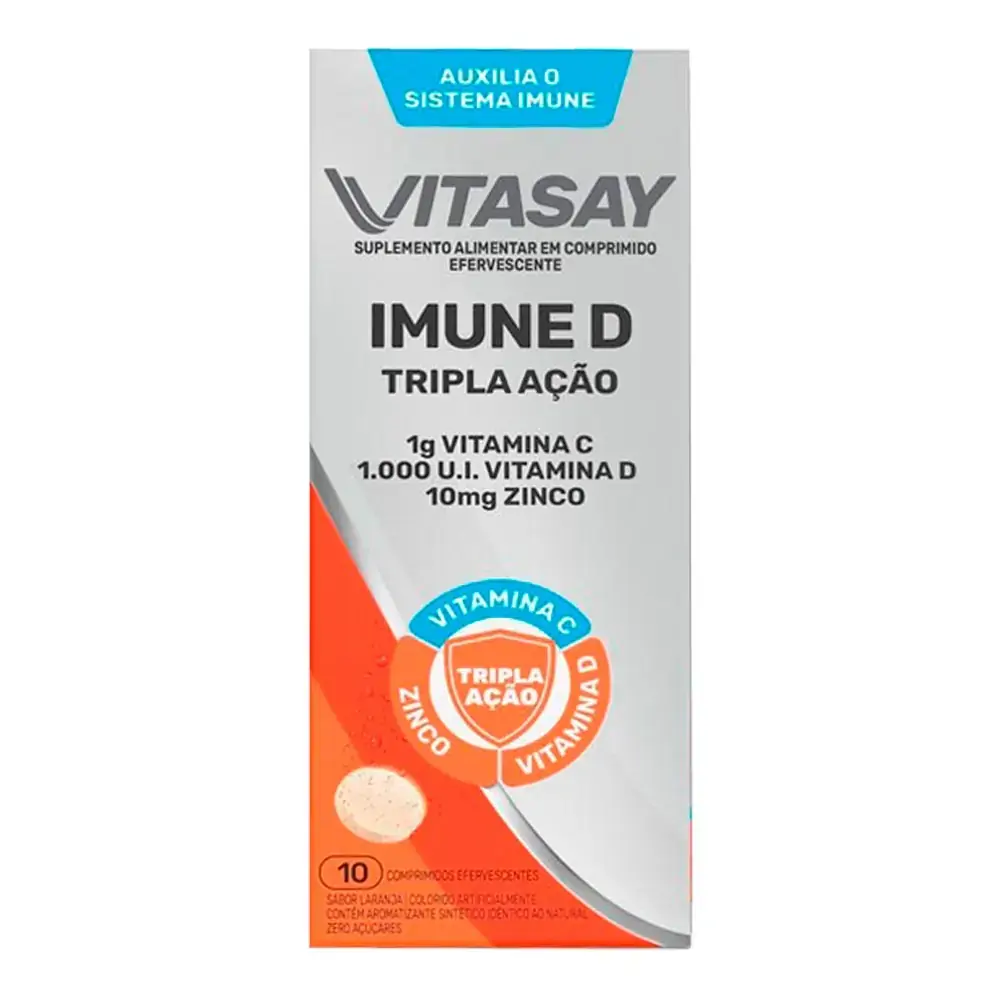 Suplemento Alimentar Vitasay Imune D 10 Comprimidos Efervecentes