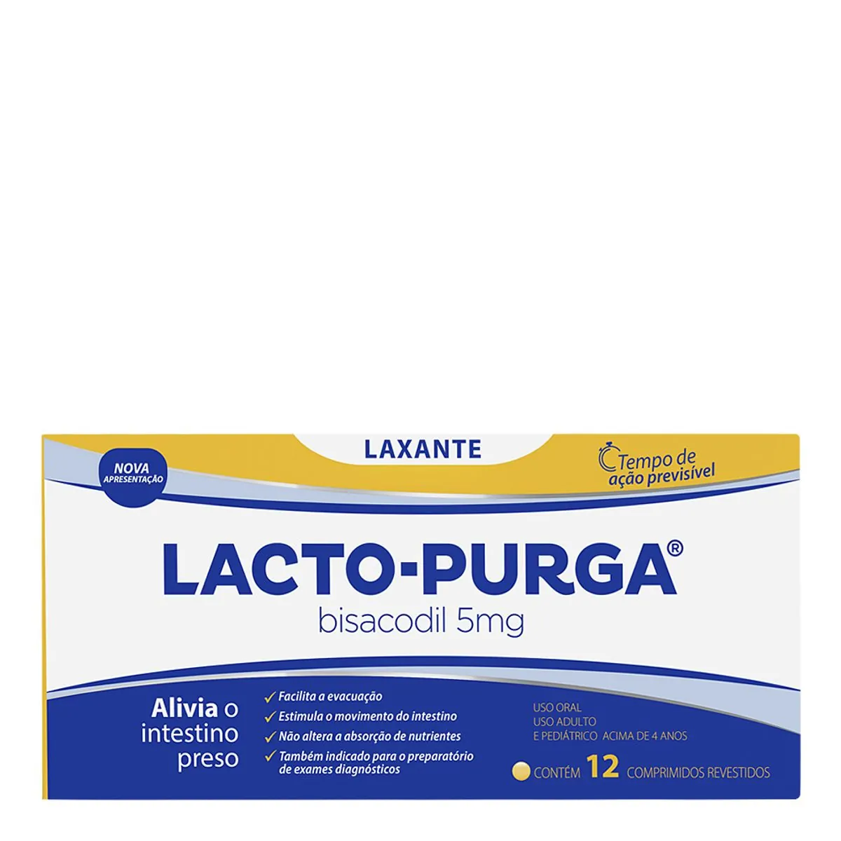 Laxante Lacto Purga 5mg Com 12 Comprimidos