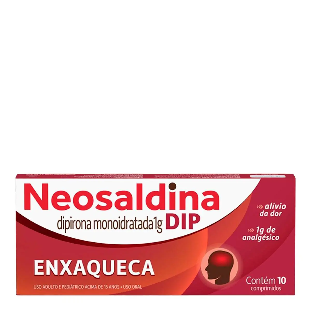 Neosaldina Dip Dipirona Monoidratada 1g 10 Comprimidos