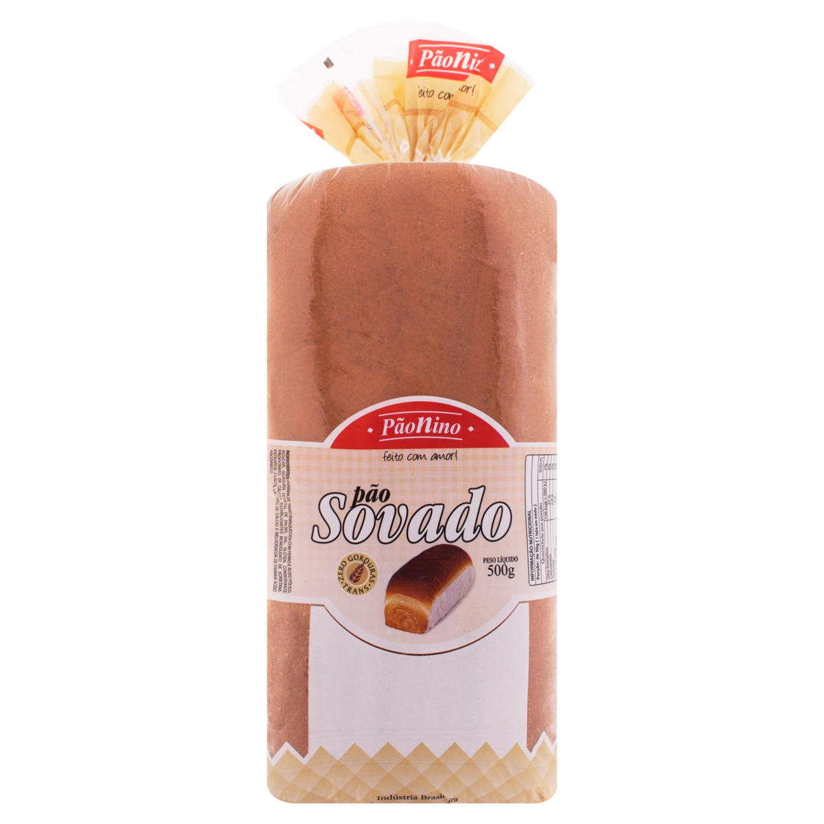 Pão Sovado Pão Nino Pacote 500g