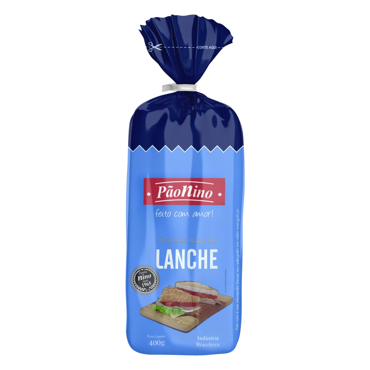 Pão De Forma Para Lanche Pão Nino Pacote 400g