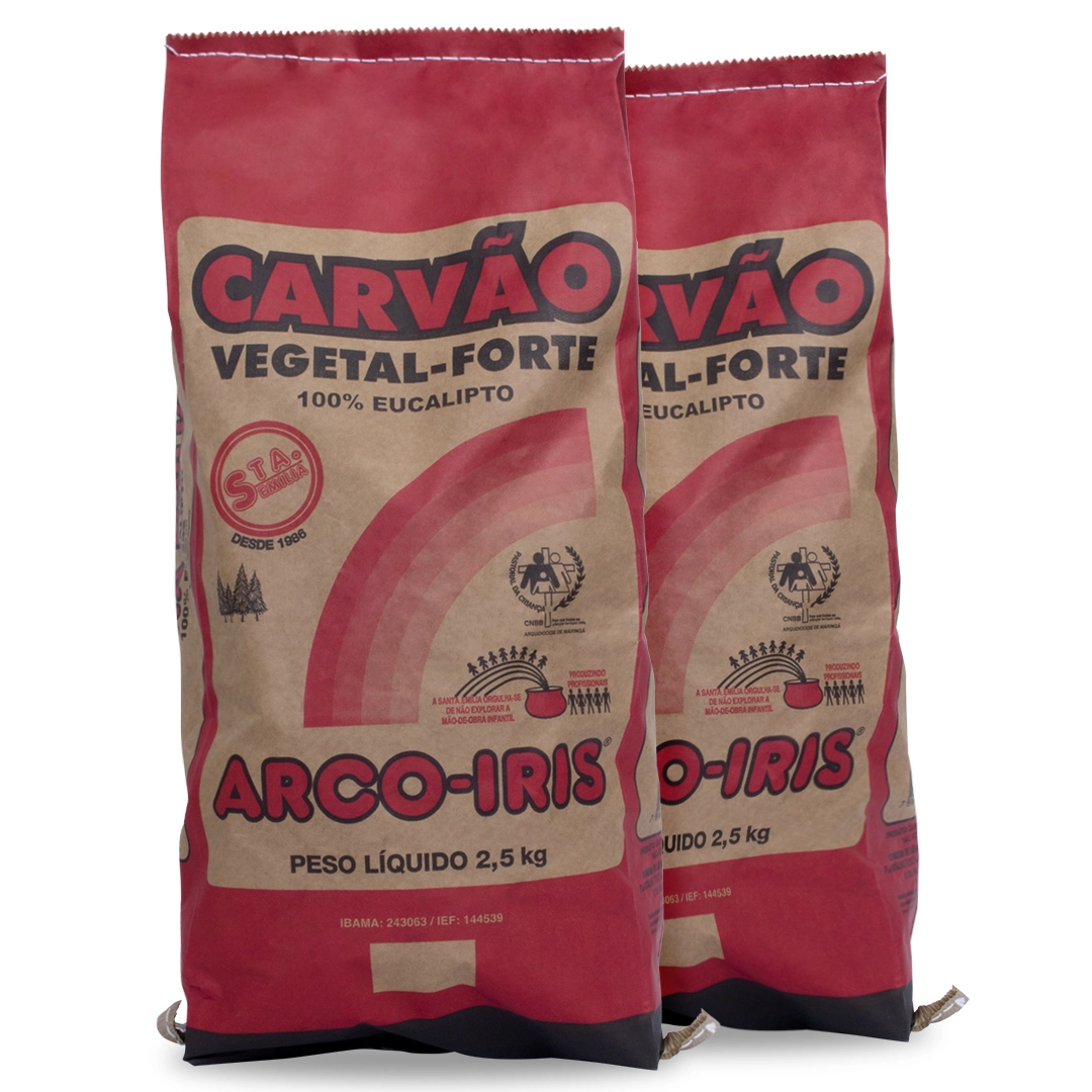 Carvao Arco Iris 2,5kg Veg