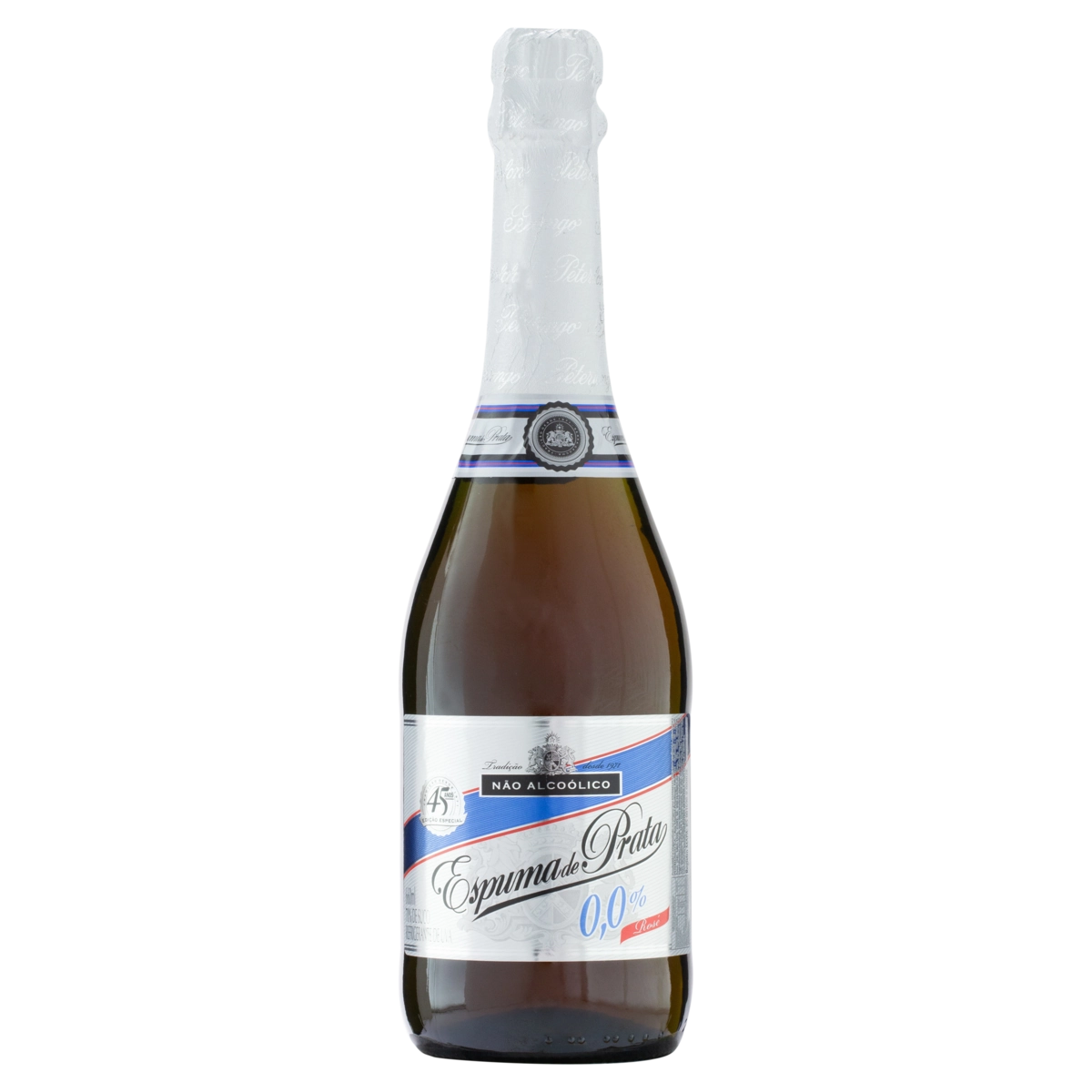Filtrado Doce Rosé Zero álcool Uva Espuma De Prata Garrafa 660ml