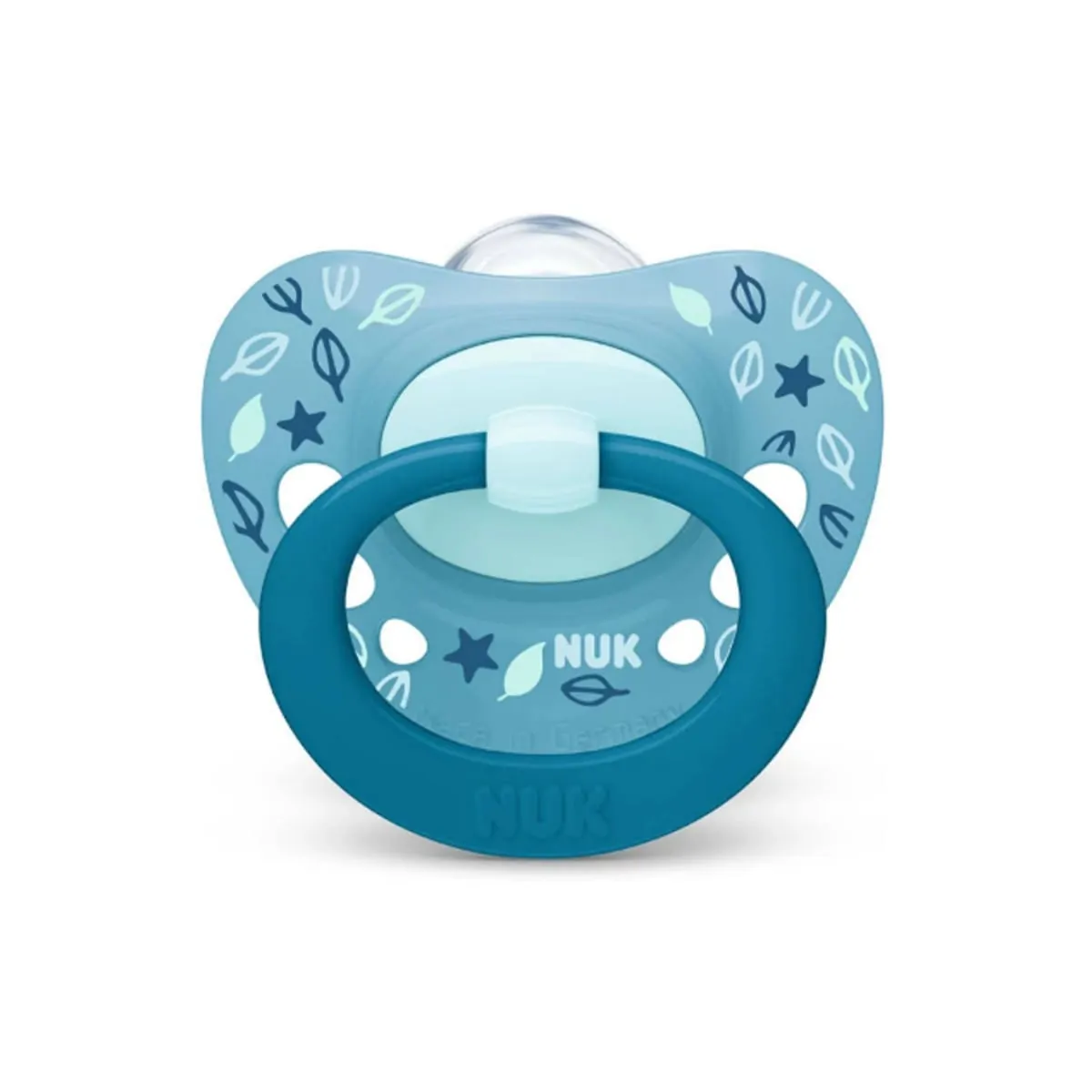 Chupeta - Classic Decorada Boy - Azul e Branco - Tamanho 2 (+ 6 m) - Nuk