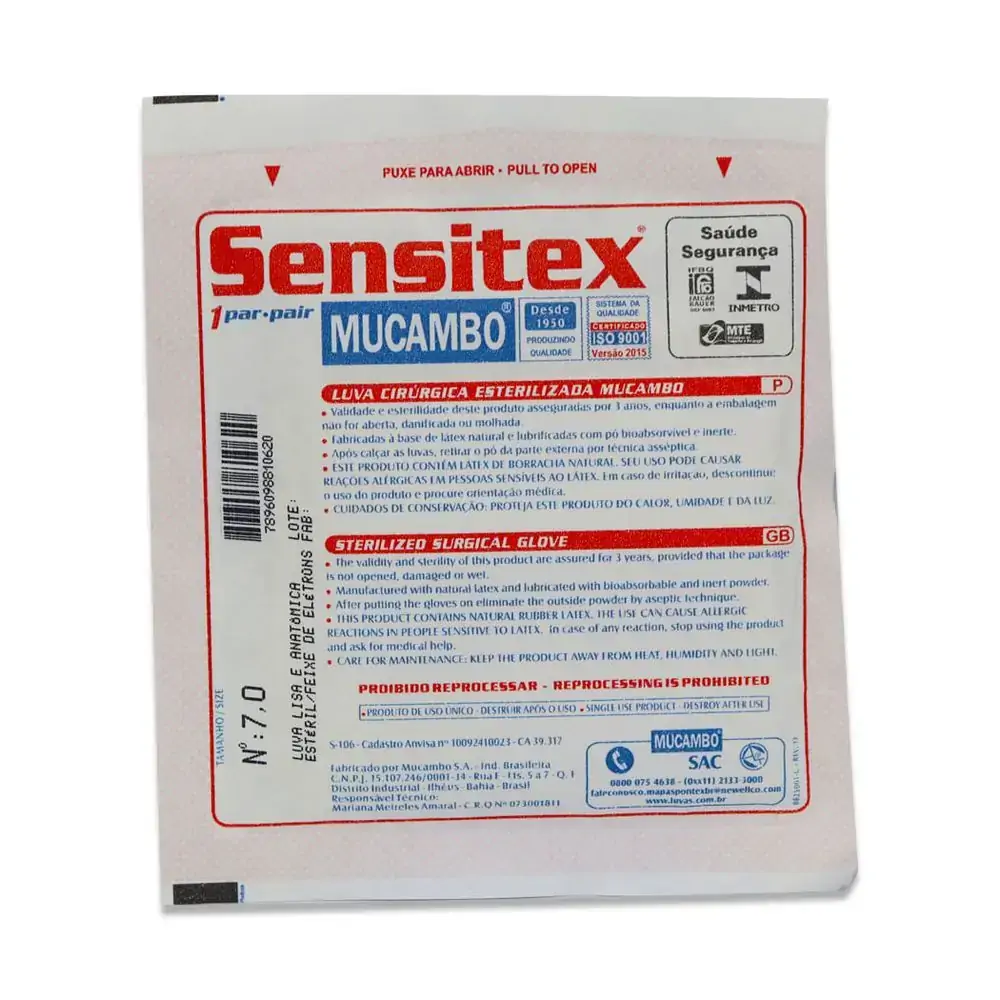 Luva Esterelizada Sensitex 7,0