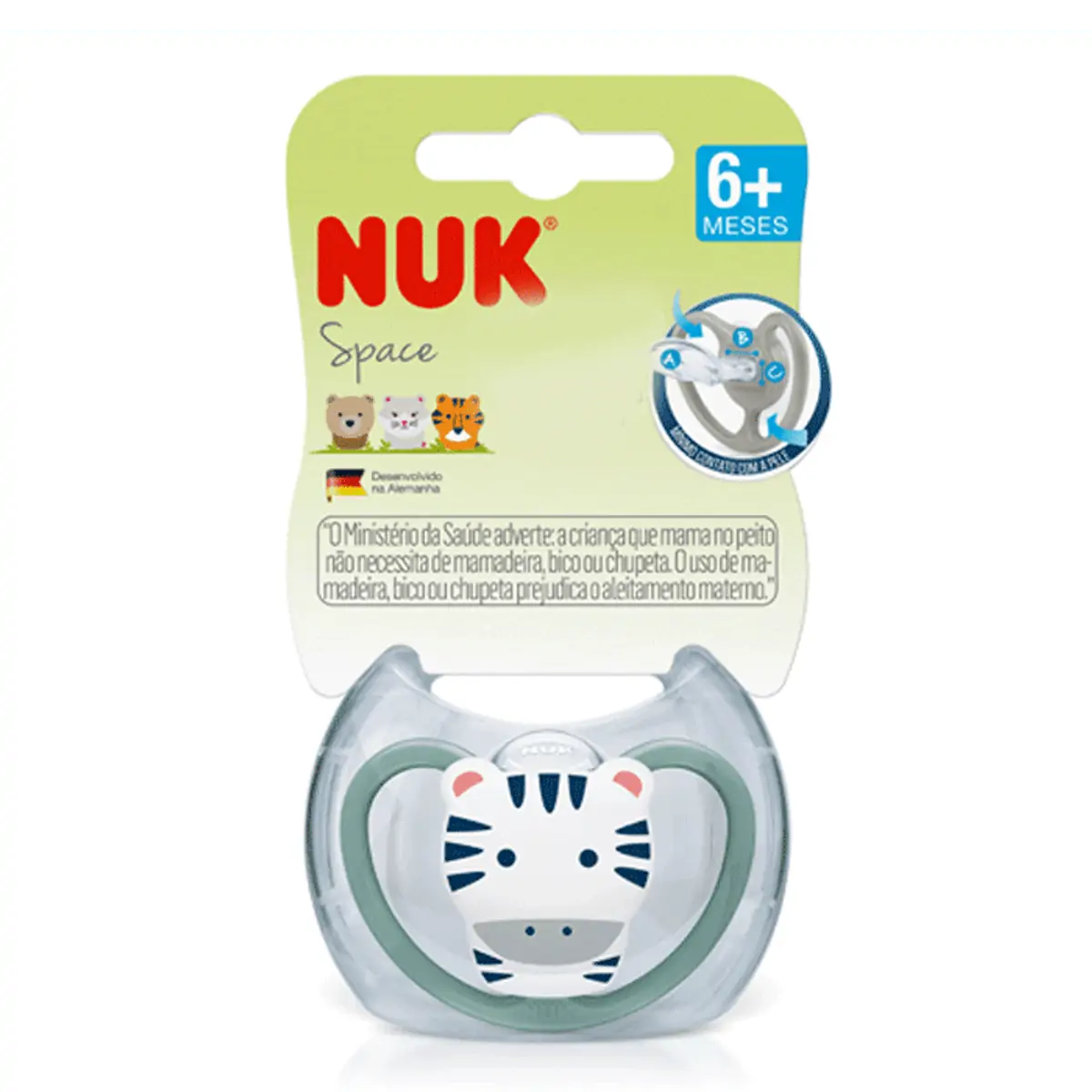 Chupeta Bico de Silicone +6m Space Girl - Nuk