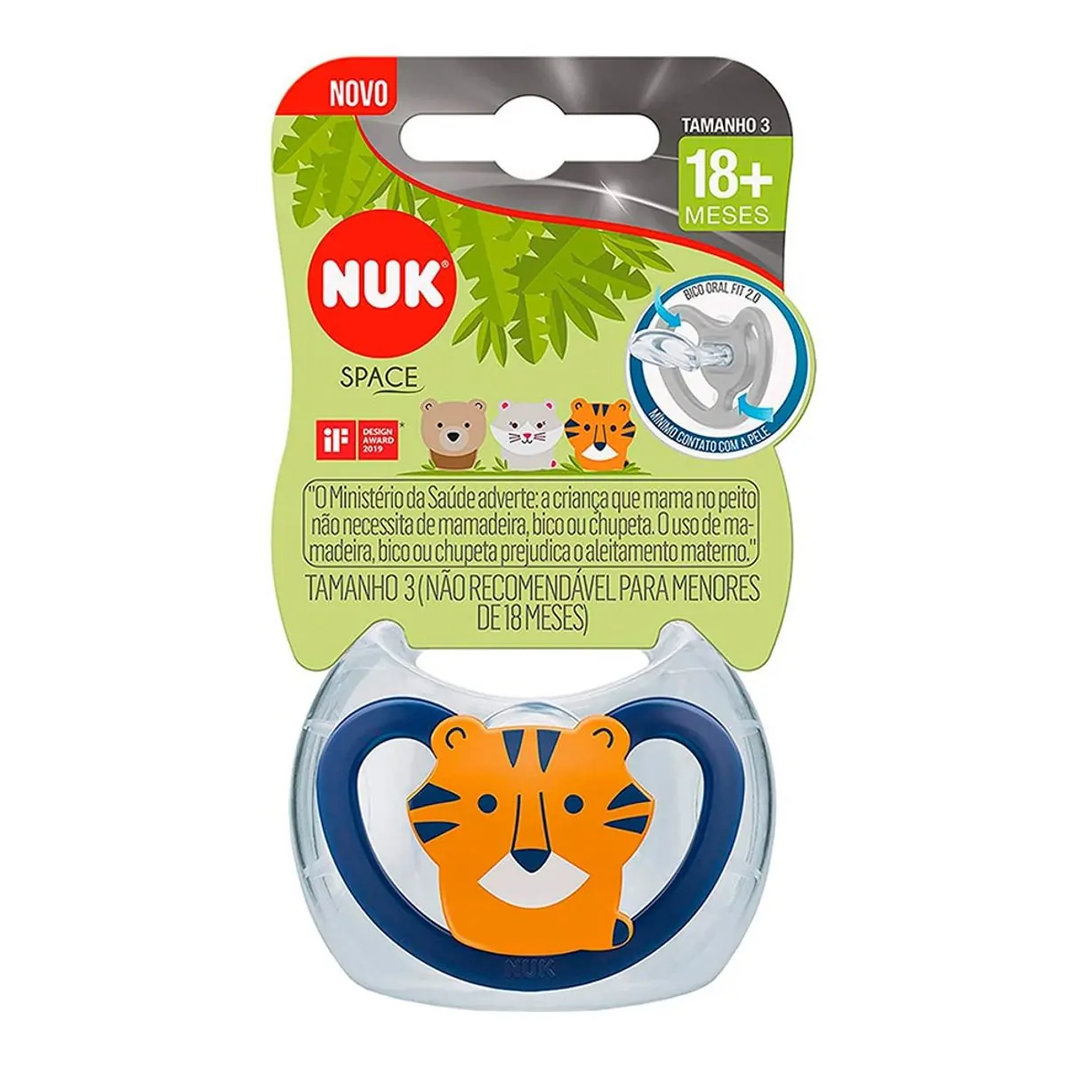 Chupeta Nuk Space 18+M Tamanho 3 Boy 1 Unidade