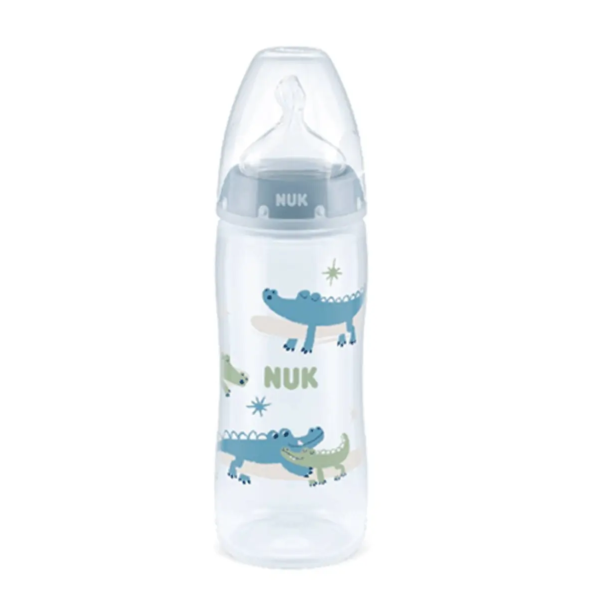 Mamadeira First Choice Controle Temperatura 360ml Azul - Nuk