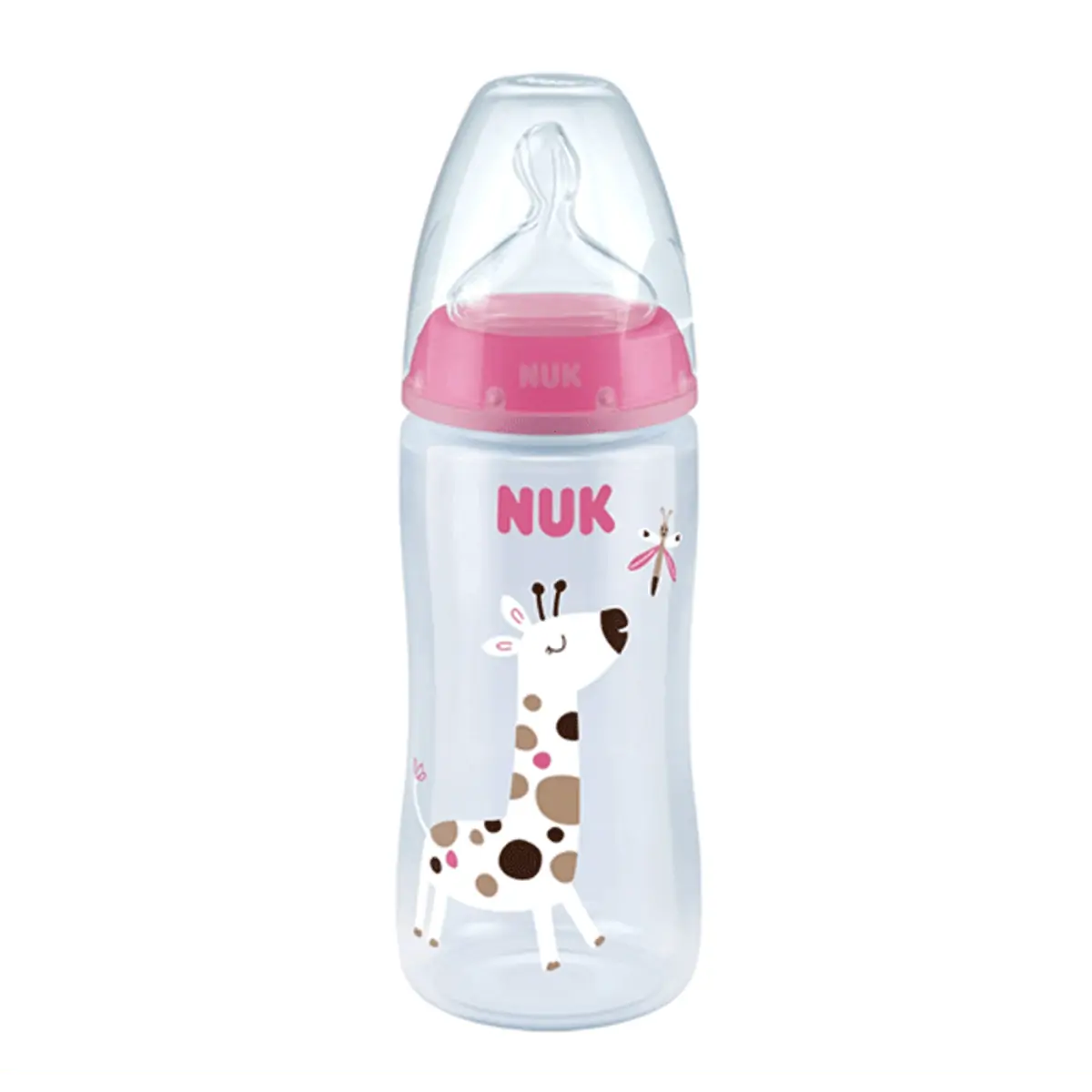 Mamadeira First Choice Controle Temperatura 360ml Rosa - Nuk