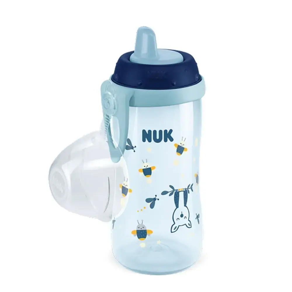 Copo Antivazamento Kiddy Cup Brilha no Escuro 300ml Azul NUK
