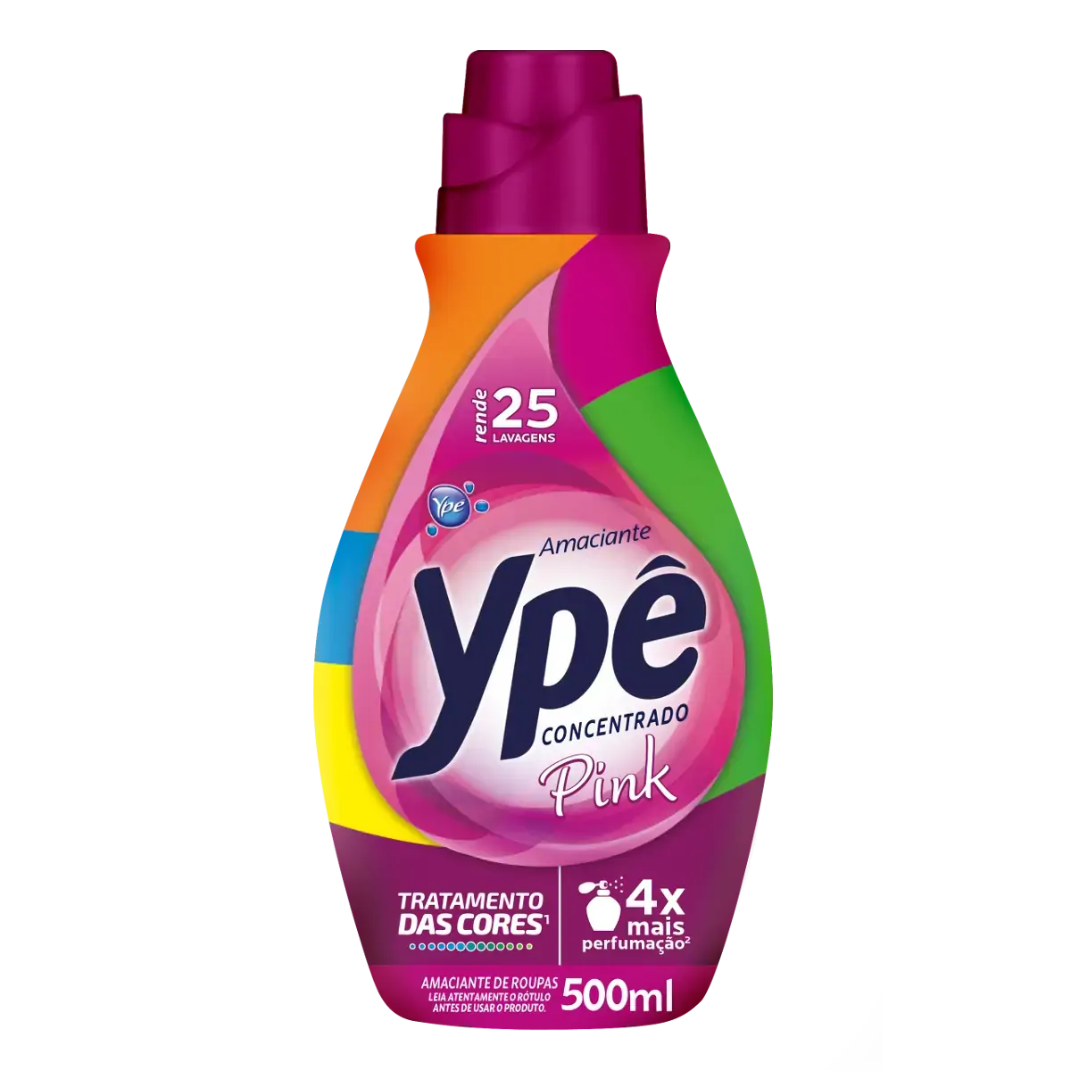 Amaciante De Roupa Concentrado Pink Garden Ypê Frasco 500ml