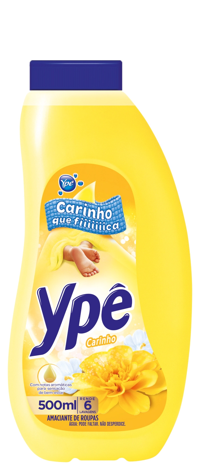 Amaciante De Roupa Diluído Carinho Ypê Frasco 500ml
