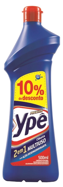 Limpador Multiuso Clássico Ypê Frasco Leve 500ml Pague 450ml