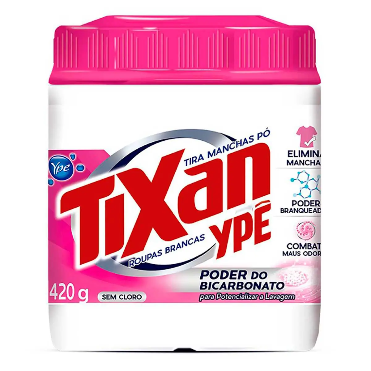 Tira-Manchas em Pó para Roupas Brancas Tixan 420g