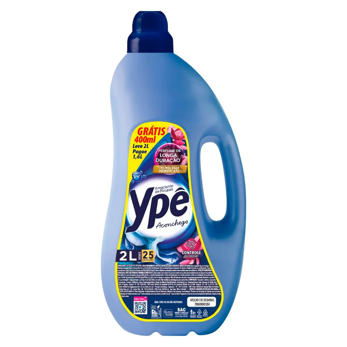 Amaciante Ypê Tradicional Aconchego Leve 2L Pague 1,6L