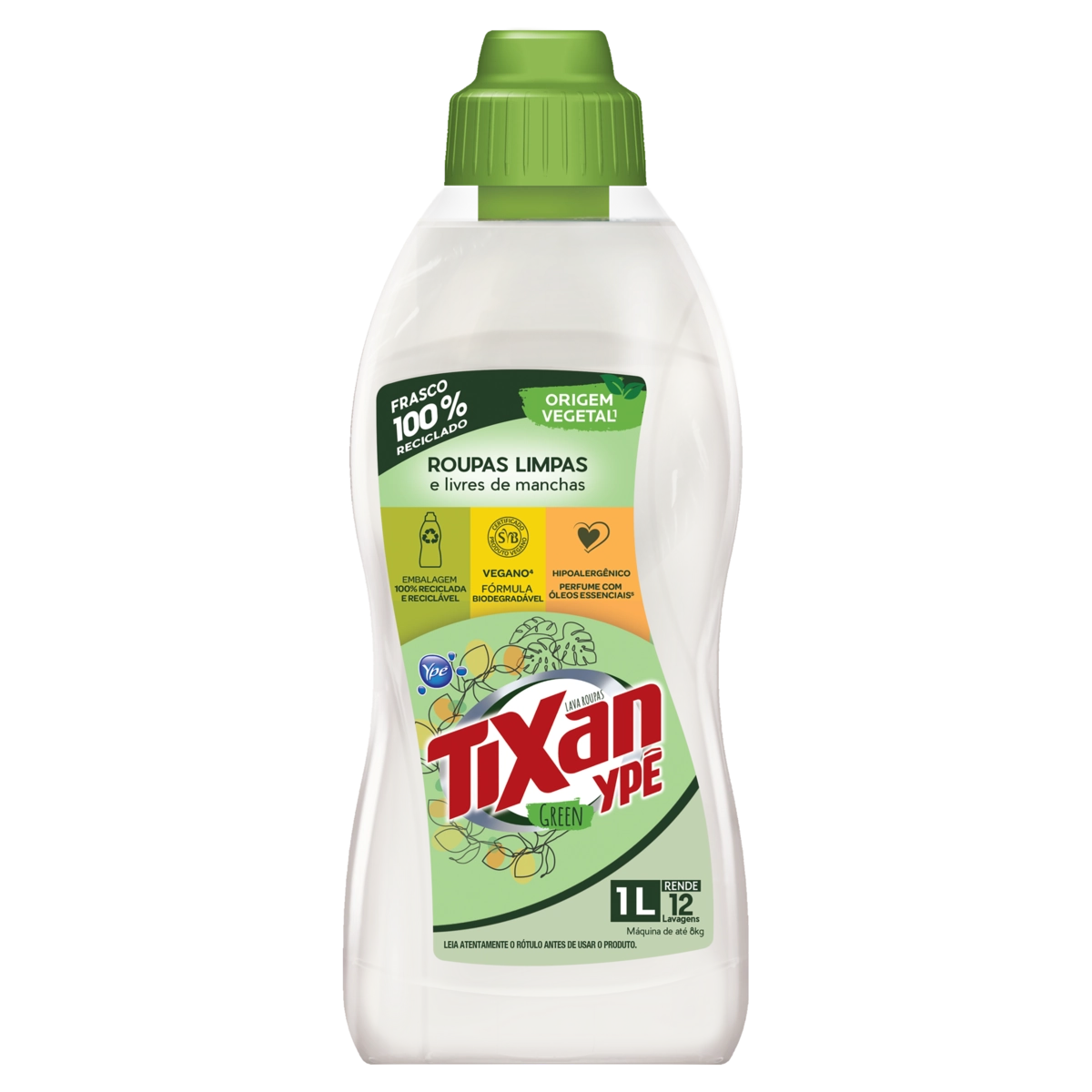 Lava Roupas Líquido Tixan Ypê Green Frasco 1l