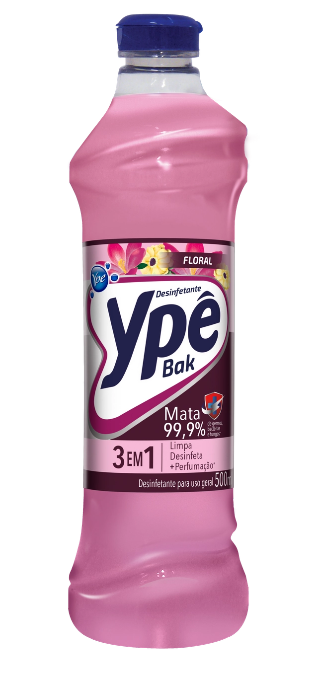 Desinfetante Uso Geral Floral Ypê Bak Frasco 500ml