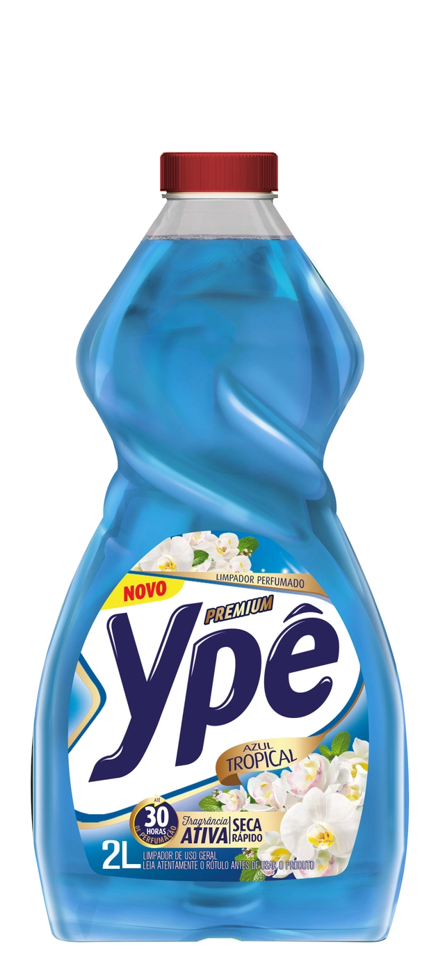 Limpador Perfumado Azul Tropical Ypê Perfumes Frasco 2l