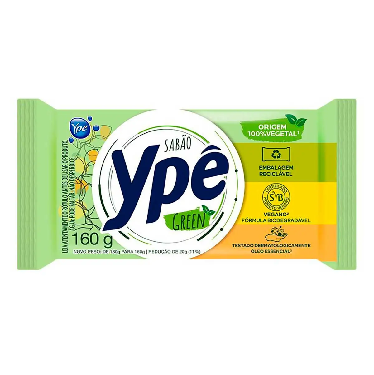 Sabão em Barra Ypê Green 160g