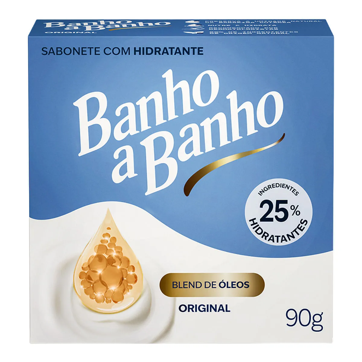 Sab Barra Hidratante Original Banho A Banho 90g72 Cx72