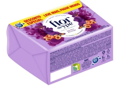 Pack Sabonete Barra Frésia E Pêssego Flor De Ypê Envoltório 340g 4 Unidades Leve Mais Pague Menos
