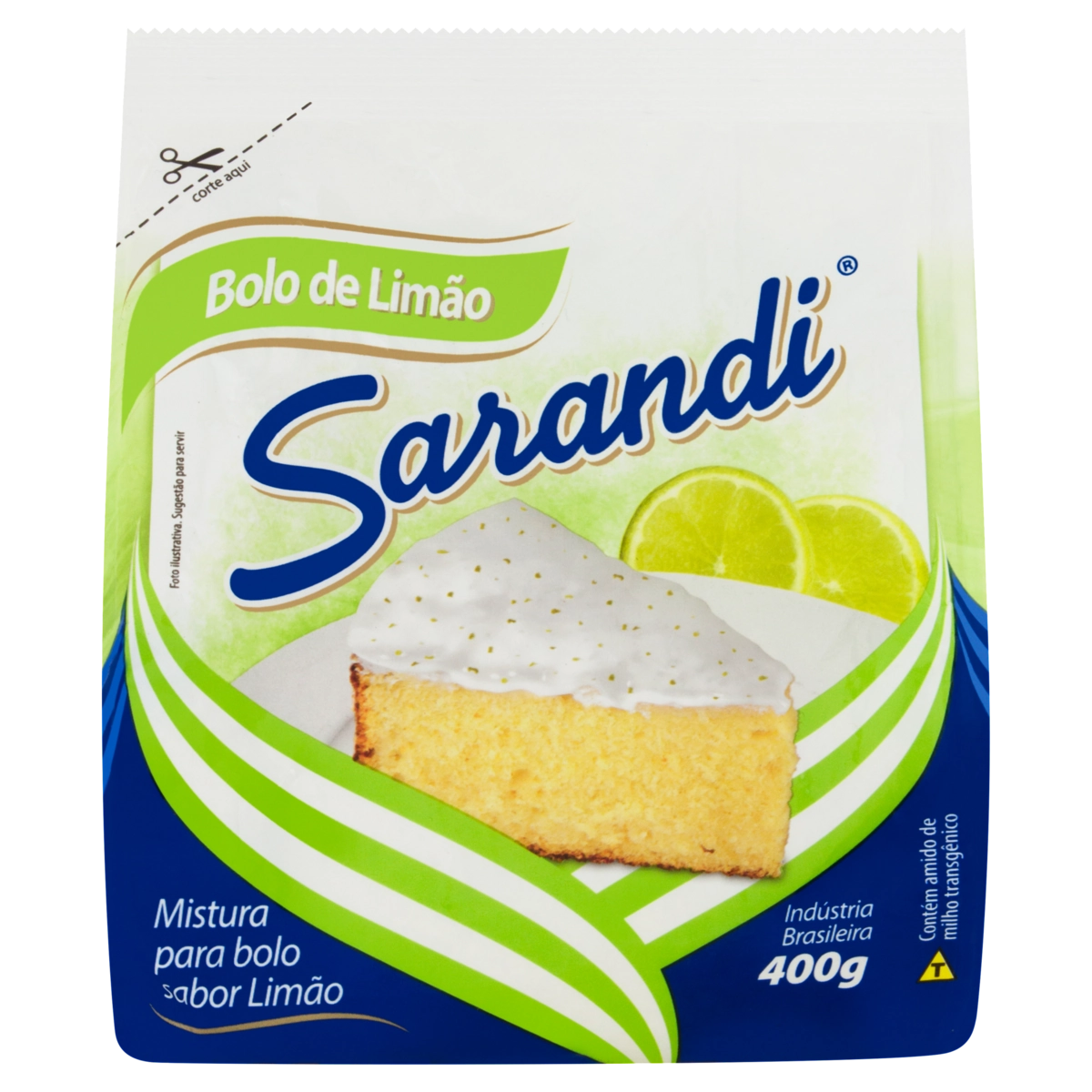 Mistura Para Bolo Limão Sarandi Pacote 400g