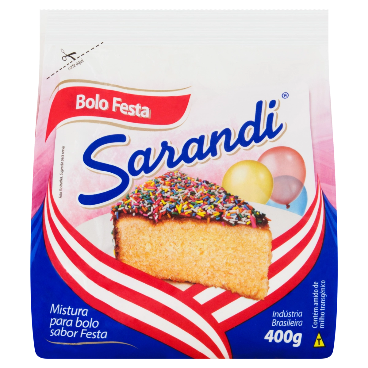 Mistura Para Bolo Festa Sarandi Pacote 400g