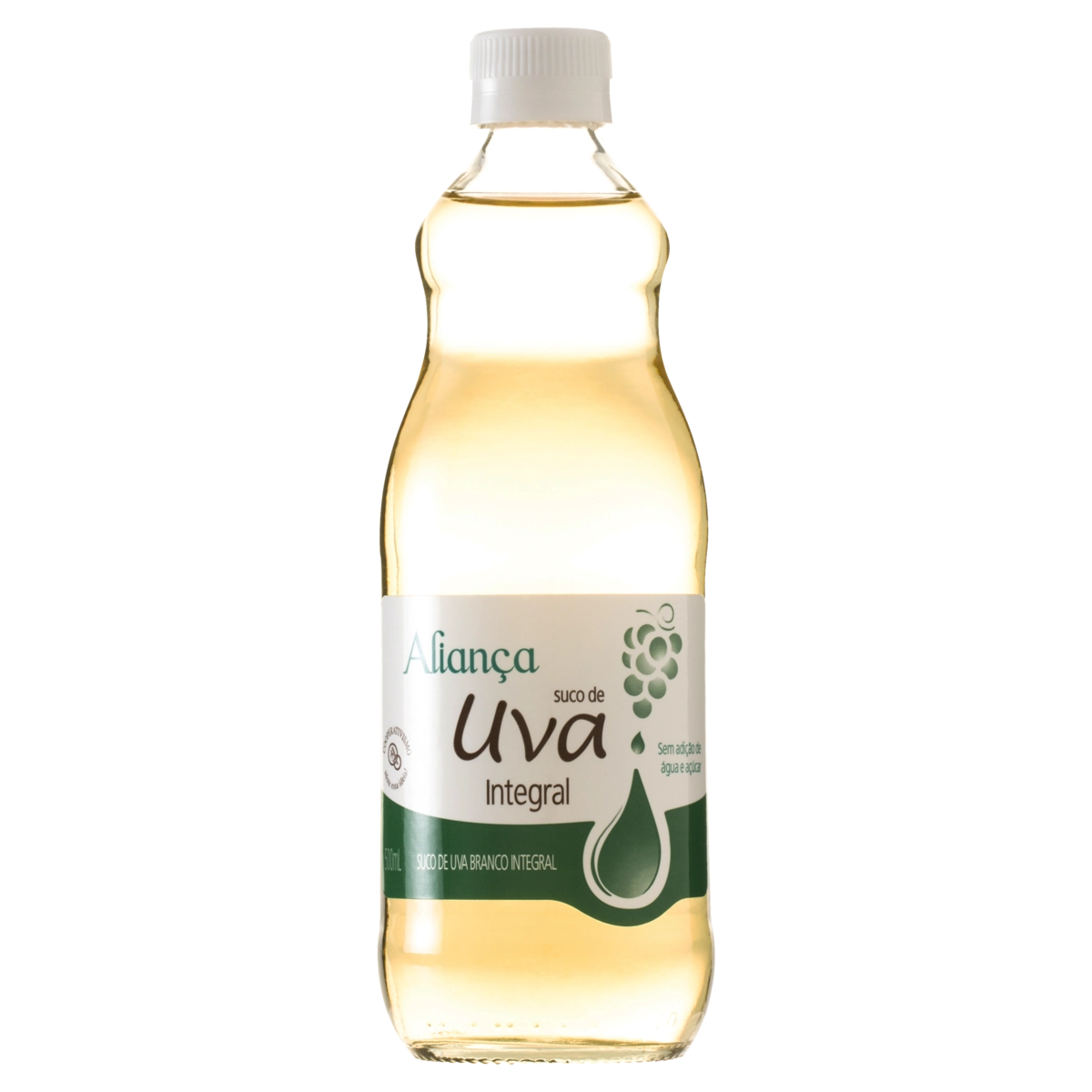 Suco Integral Uva Branco Aliança Garrafa 500ml