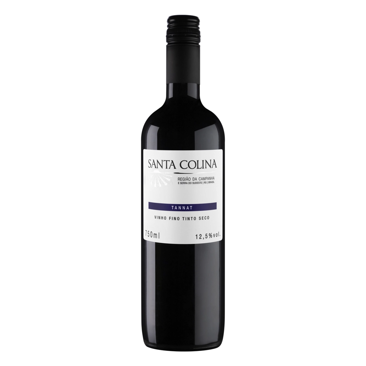 Vinho Brasileiro Tinto Seco Santa Colina Tannat Campanha Gaúcha E Serra Gaúcha Garrafa 750ml