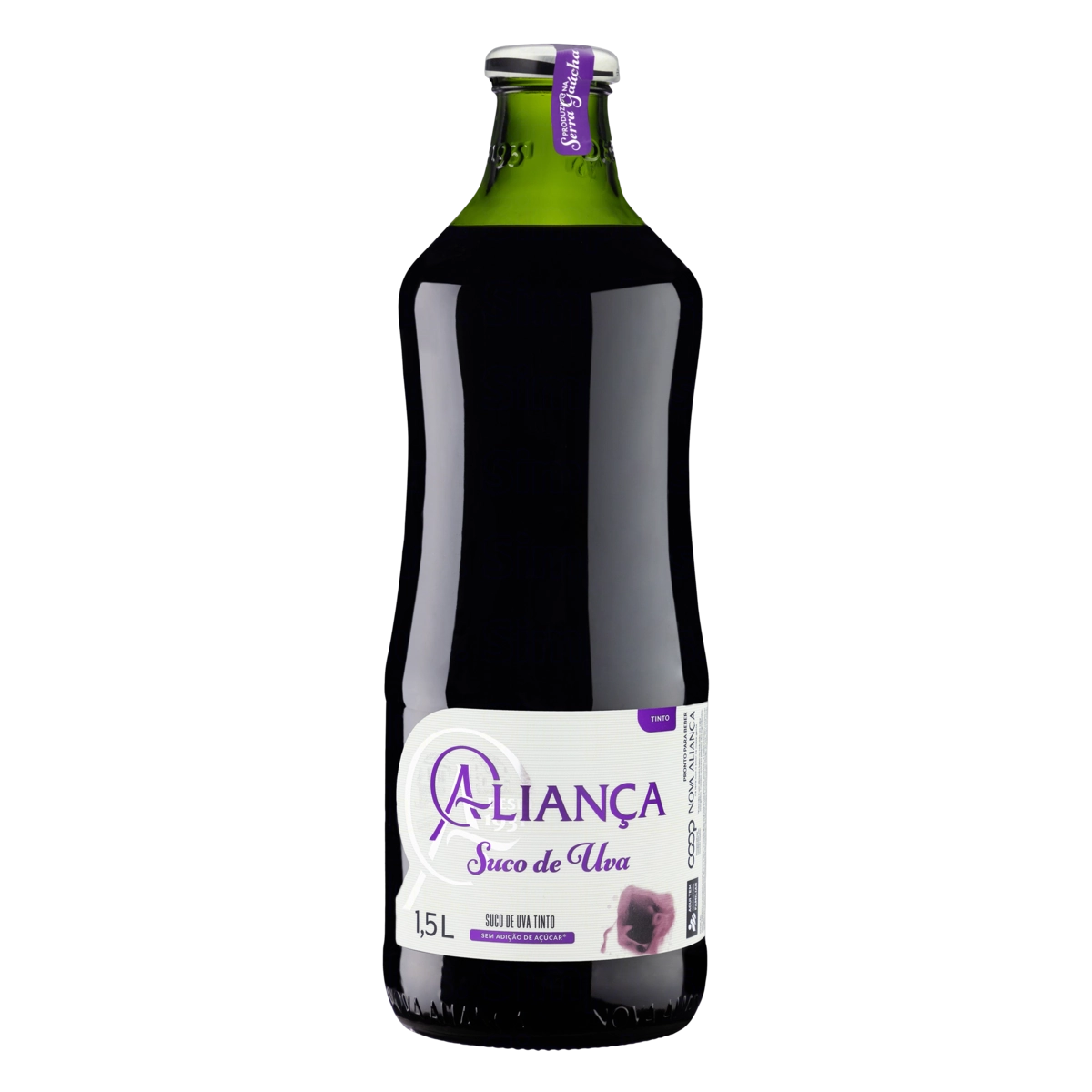 Suco Uva Tinto Aliança Garrafa 1,5l