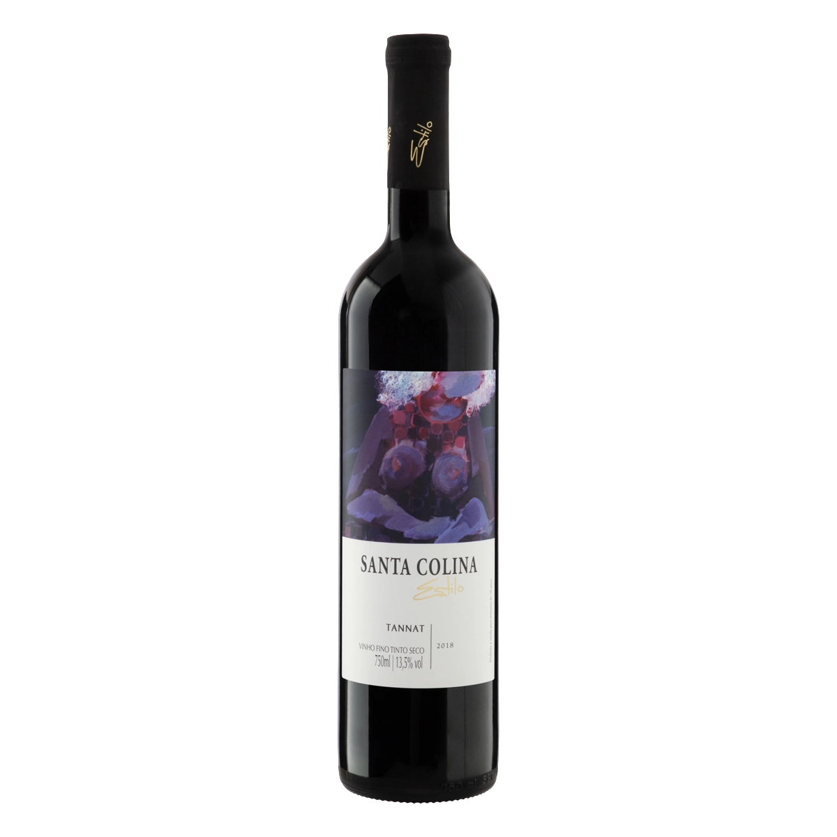 Vinho Brasileiro Tinto Seco Estilo Santa Colina Tannat Garrafa 750ml