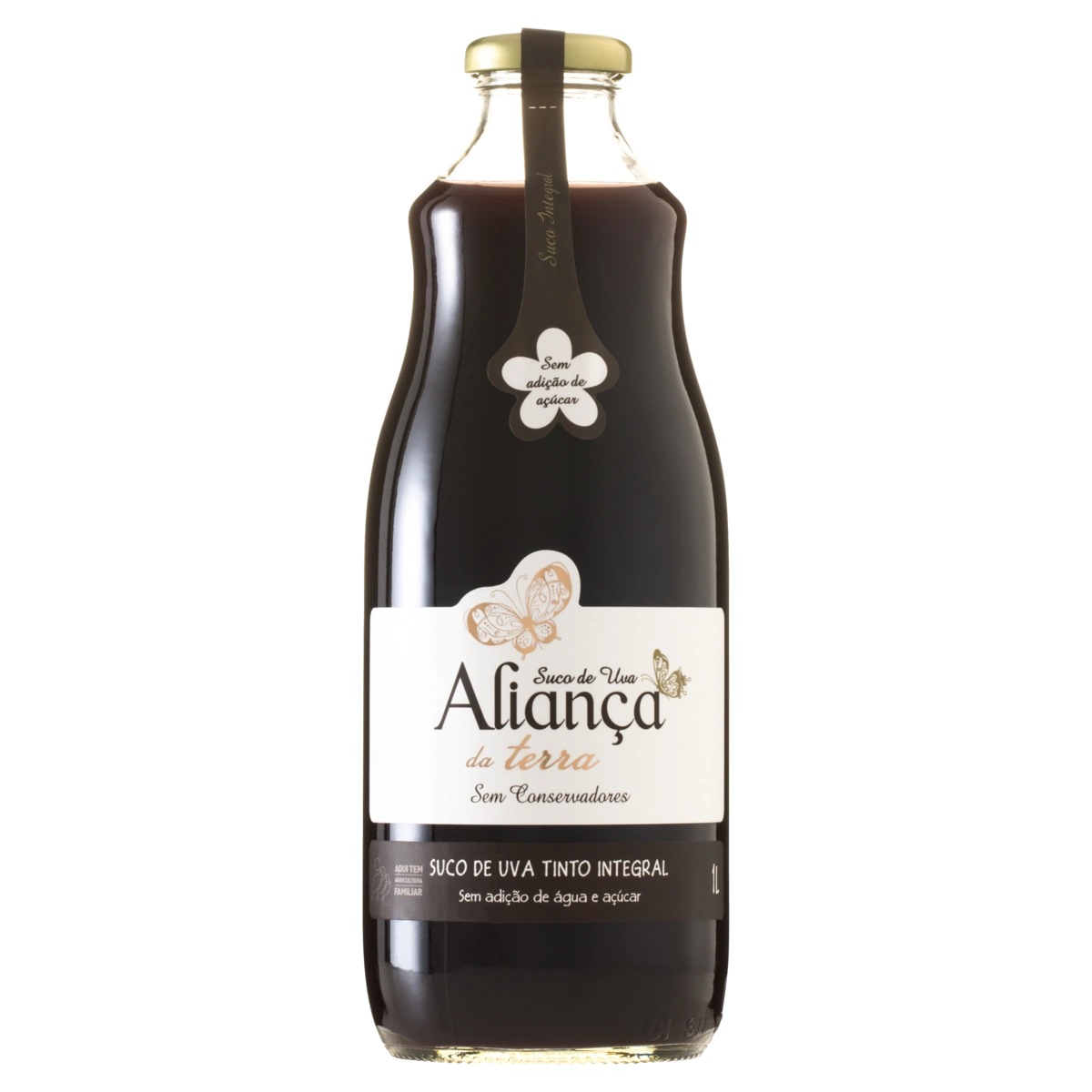 Suco Integral Uva Tinto Aliança Garrafa 1l