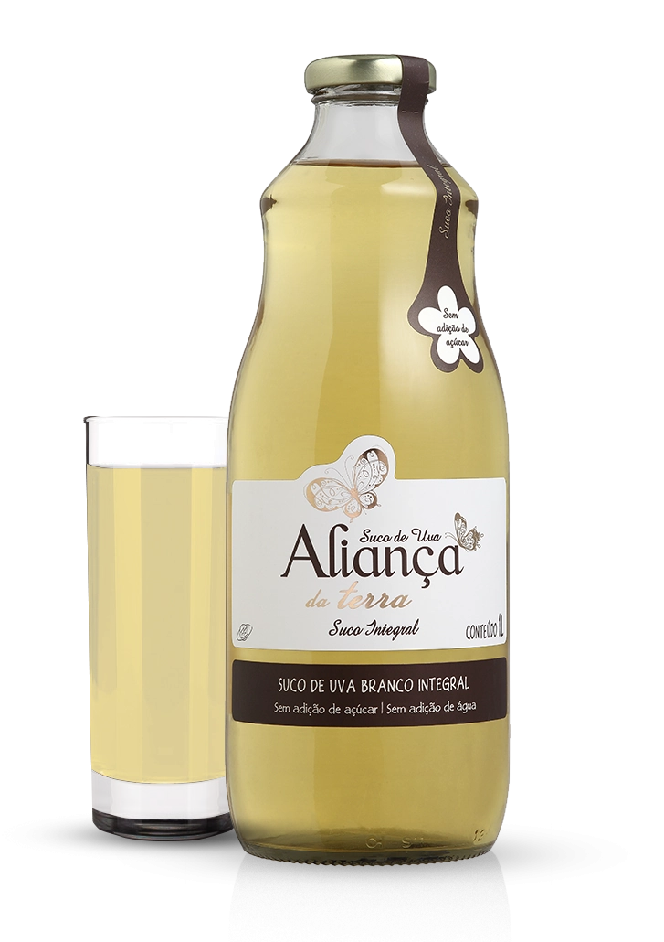 Suco Integral Uva Branco Aliança Garrafa 1l