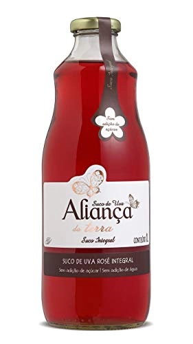 Suco Integral Uva Rosé Aliança Garrafa 1l