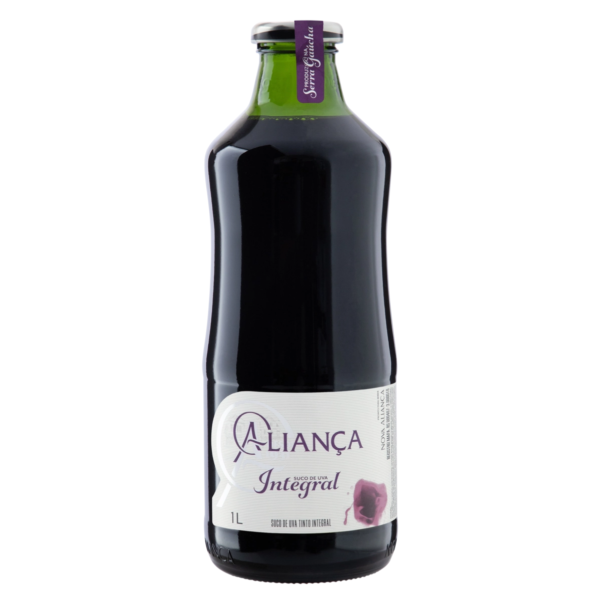 Suco Integral Uva Tinto Aliança Garrafa 1l