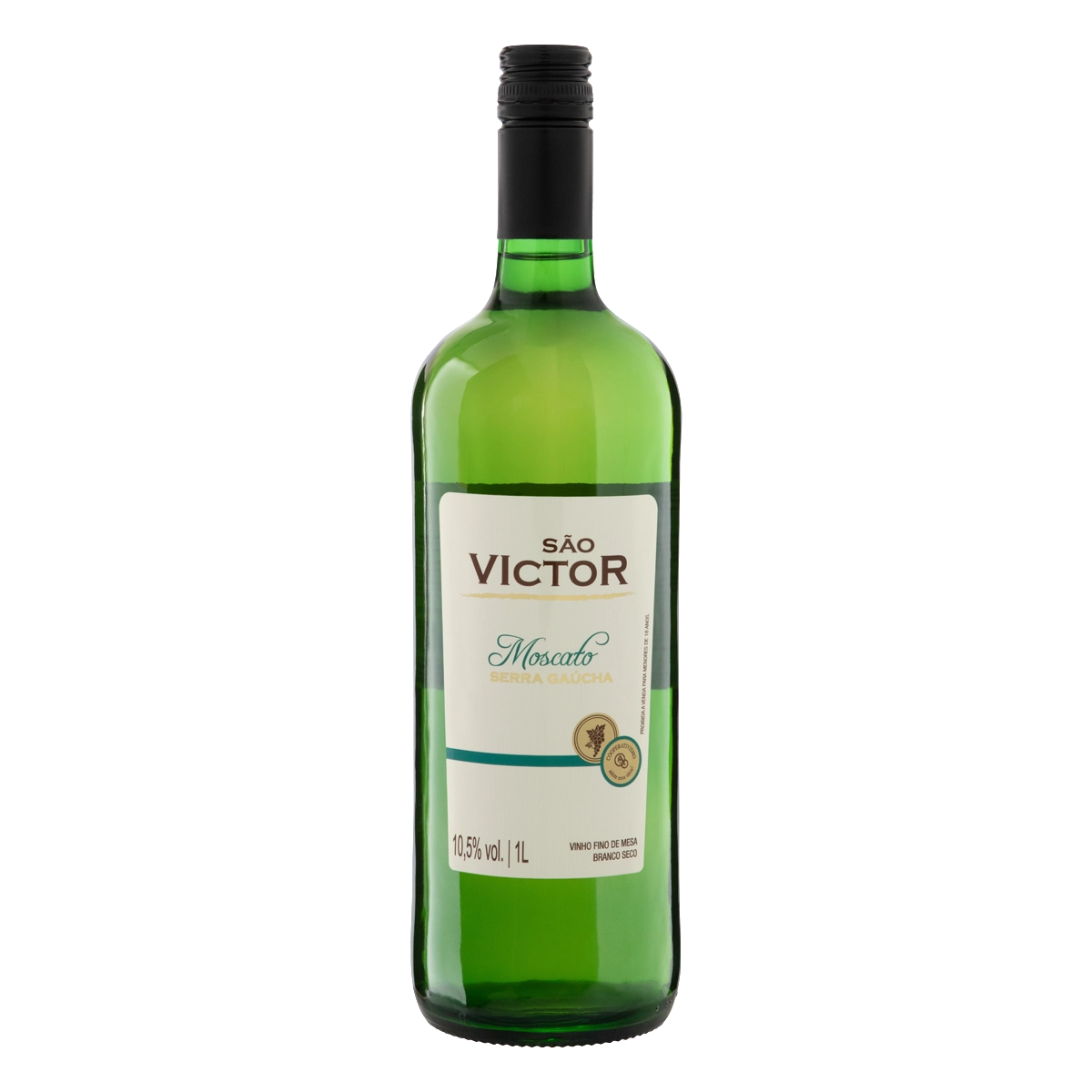 Vinho Brasileiro Branco Seco São Victor Moscato Serra Gaúcha Garrafa 1l