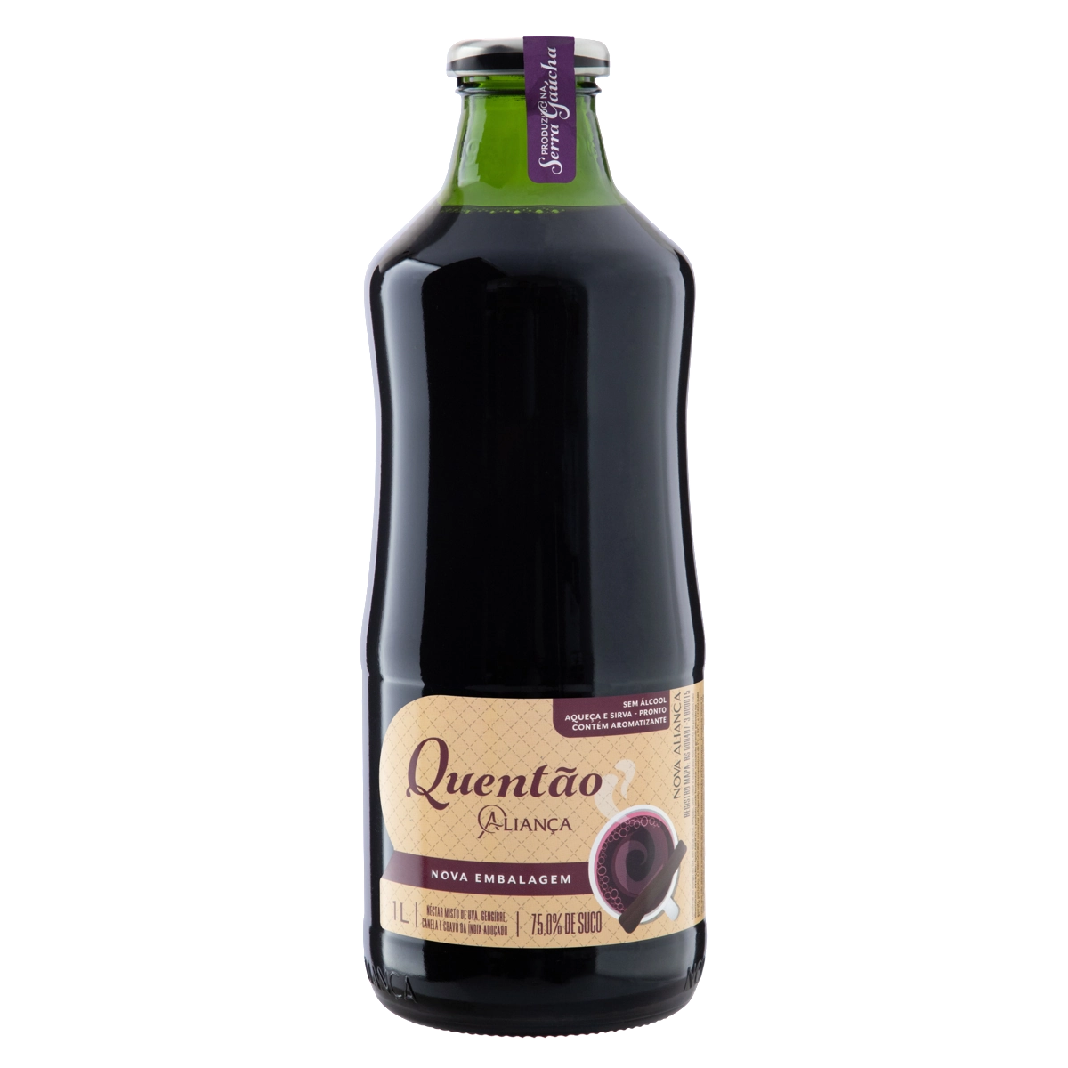 Quentão Zero álcool Aliança Garrafa 1l