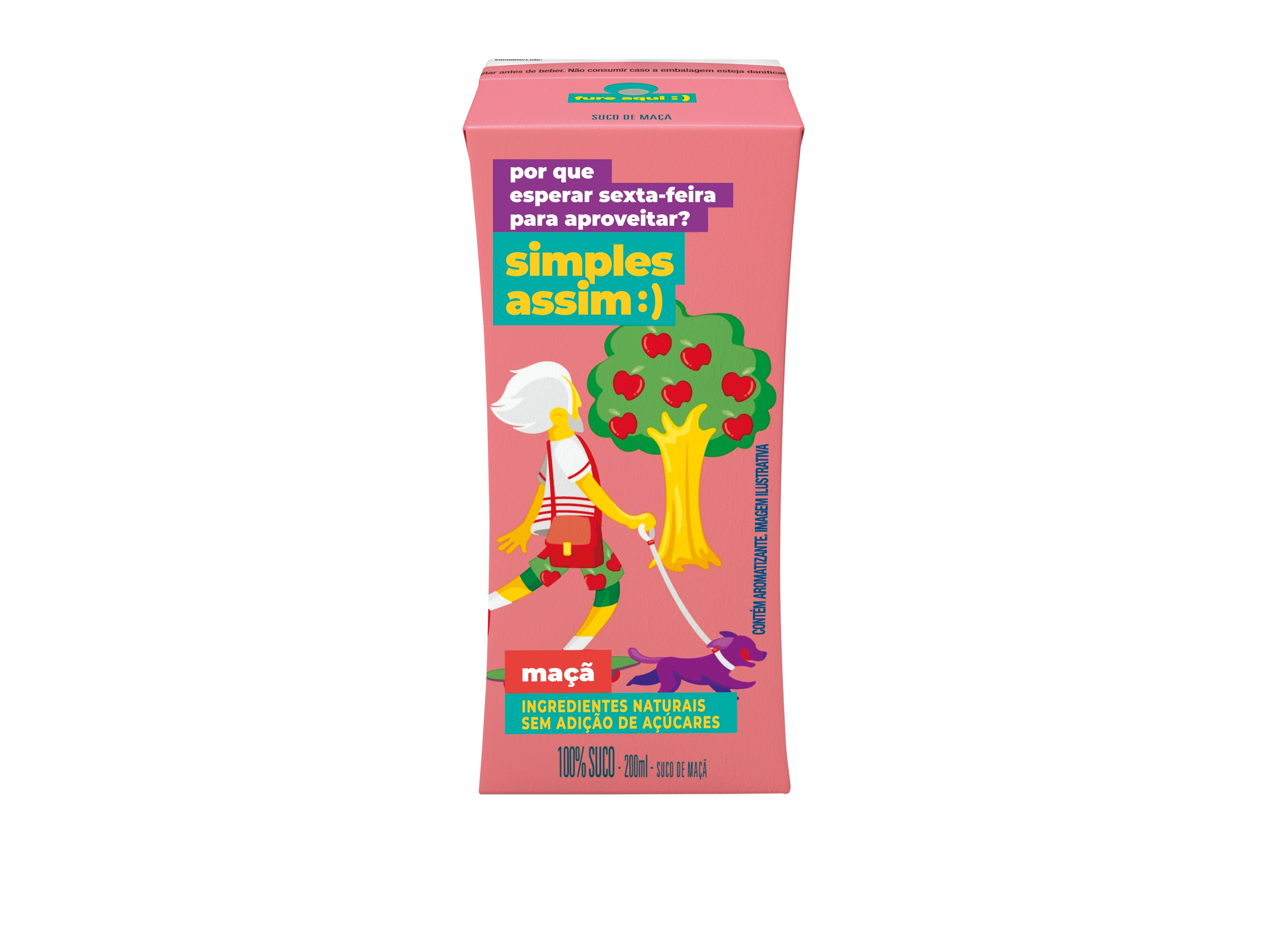 Suco Maçã Simples Assim : Caixa 200ml