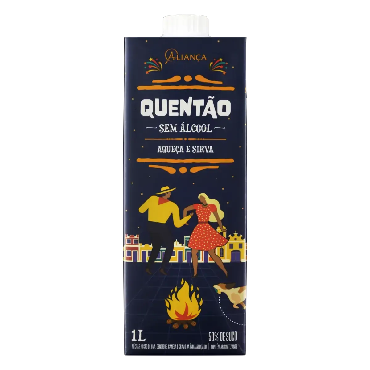 Quentão Zero álcool Aliança Caixa 1l
