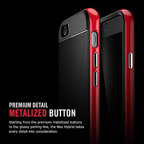 Spigen Sgp 2014 Iphone 6 4.7 Case Dual Structure Slim Cover Neo Hybrid Gunmetal Red