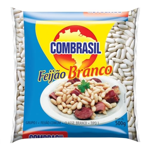 Feijão Branco Tipo 1 Combrasil Pacote 500g