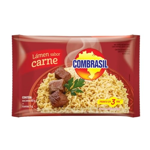 Macarrão Instantâneo Lámen Carne Combrasil Pacote 85g