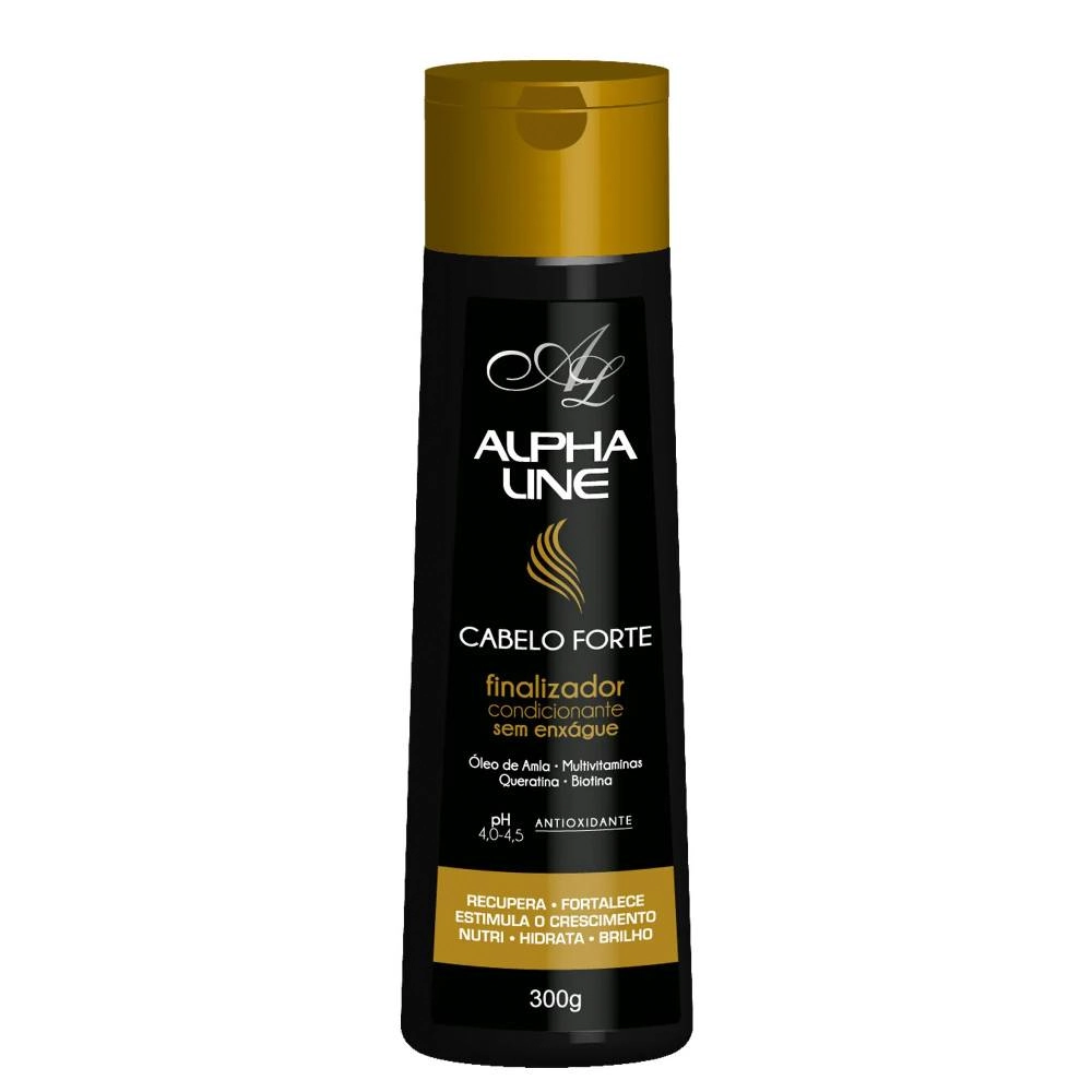 Finalizador Condicionante Sem Enxágue Cabelo Forte Alpha Lin