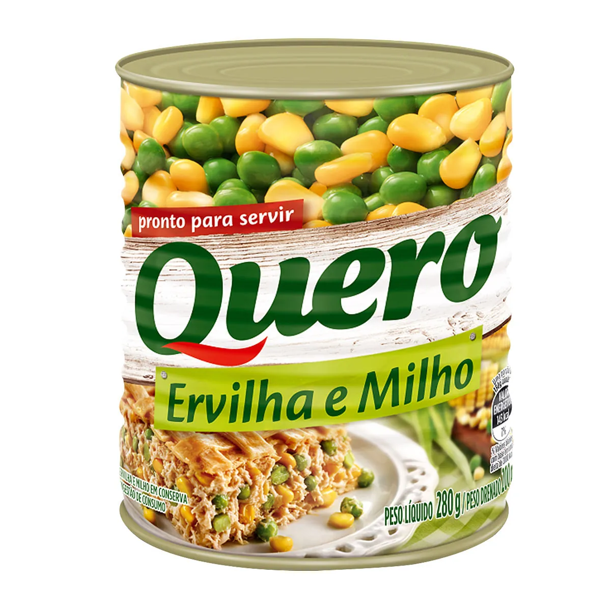 Ervilha E Milho Verde Em Conserva Quero Lata 200g