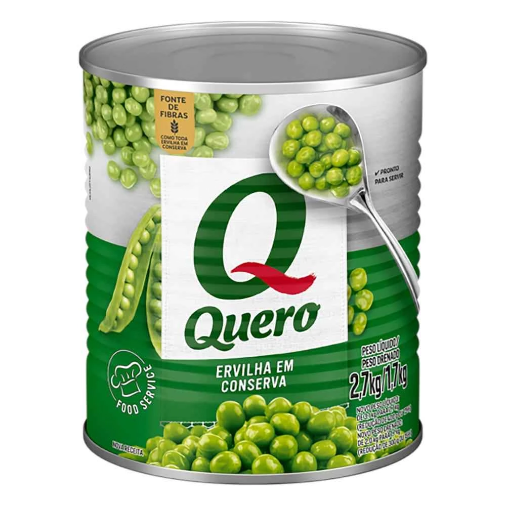 Ervilha Em Conserva Quero Lata 1,7kg