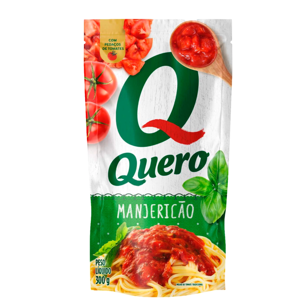 Molho de Tomate com Manjericão Quero Sachê 300g