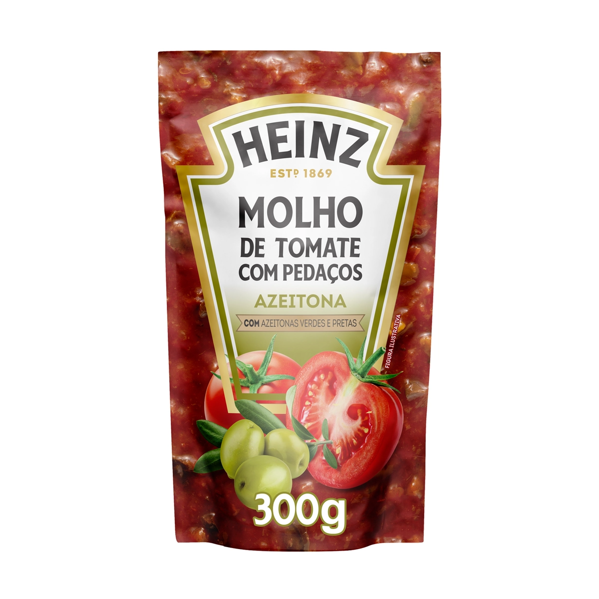 Molho de Tomate Azeitona Heinz Pouch 300g